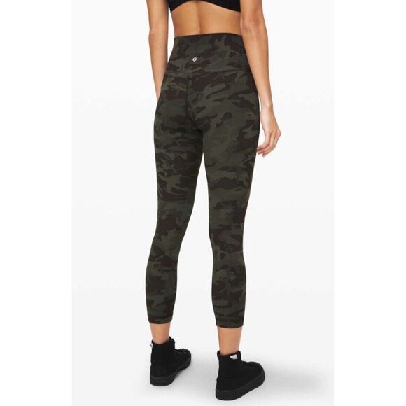 Lululemon Pants - Lululemon Align Pant II 25” Incognito Camo Multi Gator Green 8